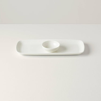 Lenox Profile Tray & Bowl Set, 0.0, White