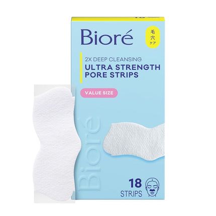 Bioré Witch Hazel Ultra Cleansing Pore Strips, 18 