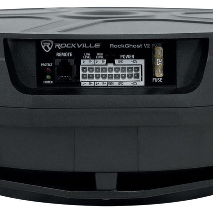 Rockville RockGhost V2 Powered 11" 800w Car Subwoofer Fits Inside Spare Tire