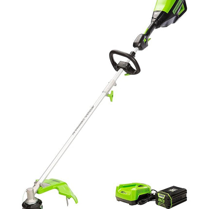 Greenworks Pro 80V 16-Inch Brushless (Attachment Capable) String Trimmer, 2.5Ah Battery and Rapid Charger Included