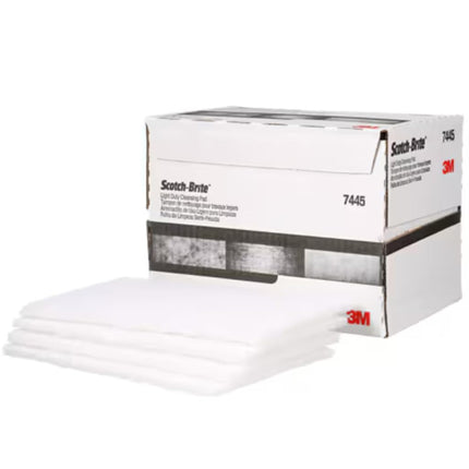 3M SCOTCH BRITE PADS 20/BX WHITE - 9 x 7 inches, N