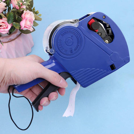 ASIBT MX5500 EOS Blue 8 Digits Pricing Gun Kit with 7,000 Labels & Spare Ink