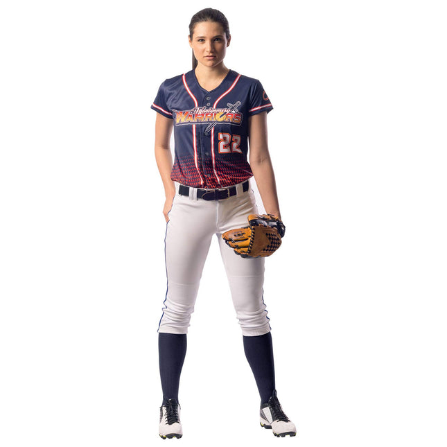 Champro Women's Tournament Traditional Low-Rise Softball Pants with Braid