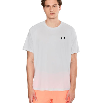 Under Armour Men's Tech Textured Short Sleeve T Shirt UA SS, (023) Distant Gray / / Black, XL