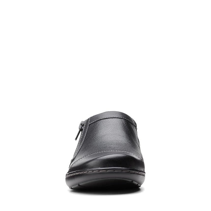 Clarks Women's Cora Giny Loafer, Black Tumbled, 3.5 UK Wide