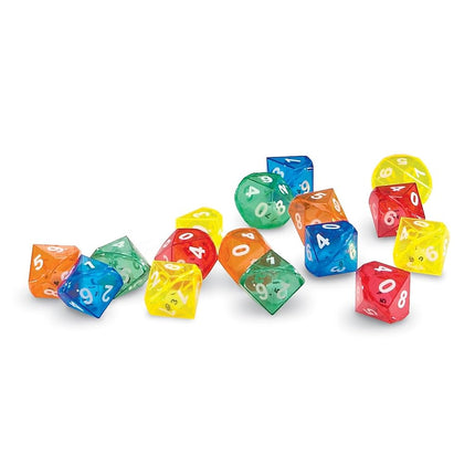 Learning Resources 10-Sided Dice in Dice - Set of 