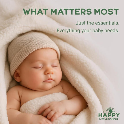 Happy Little Camper Super Saver Nappies, Size 5, 100 Count | Budget-Friendly Disposable Baby Nappies for Sensitive Skin | Hypoallergenic, Fragrance-Free, Ultra Absorbent