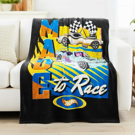 Franco Hot Wheels Kids Bedding Super Soft Plush Th