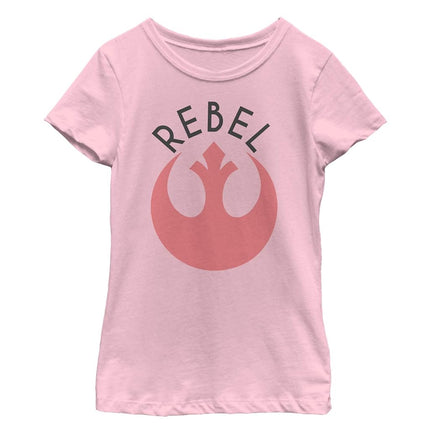 STAR WARS Girls T-Shirt, Pink Rebel, S