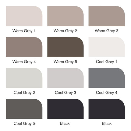 Winsor & Newton - Promarkers - Brush - Winsor and Newton - Promarker Brush 12 Set Greys