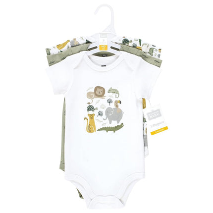 Hudson Baby Unisex Baby Cotton Bodysuits, Jungle, 18-24 Months