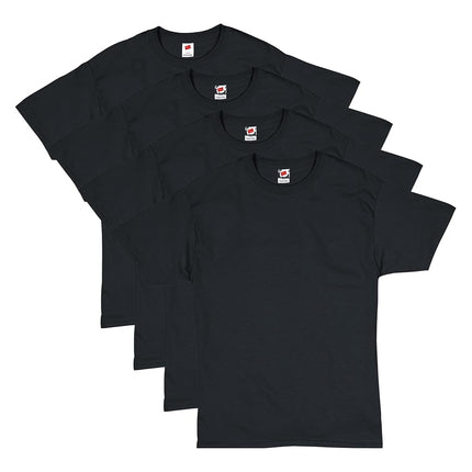 Hanes Men's ComfortSoft T-Shirt (Pack of 4),Black,