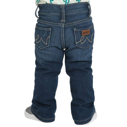 Wrangler Girls' Toddler Skinny Jean, Medium Blue, 3T