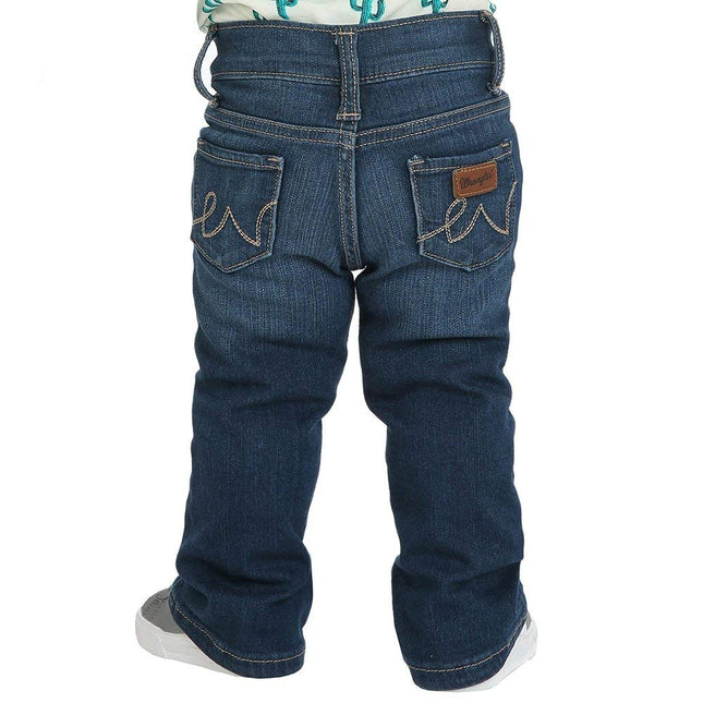 Wrangler Girls' Toddler Skinny Jean, Medium Blue, 