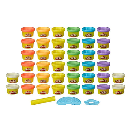 Rainbow Mini Play-Doh Cans, Party Favors, 40 Pack by Play-Doh