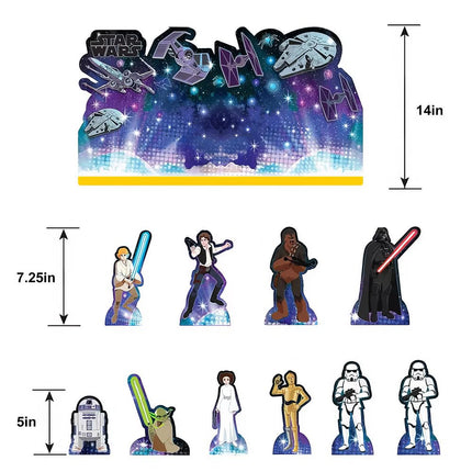 Star Wars Galaxy of Adventures Stunning Table Decoration - Ranging from 5" to 14" (Pack of 1) - Detailed, Collectible, & Unique Design - Epic Centerpiece for Any Fan Party or Celebration