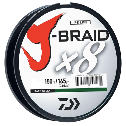 J-BRAIDX8, Filler Spool, Dark Green, Mono Dia.= 12