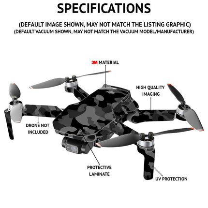 MightySkins Skin compatible con DJI Mini 4 Pro - Camuflaje Rojo | Cubierta Protectora, Duradera y Única de Vinilo | Fácil de Aplicar, Remover y Cambiar Estilos