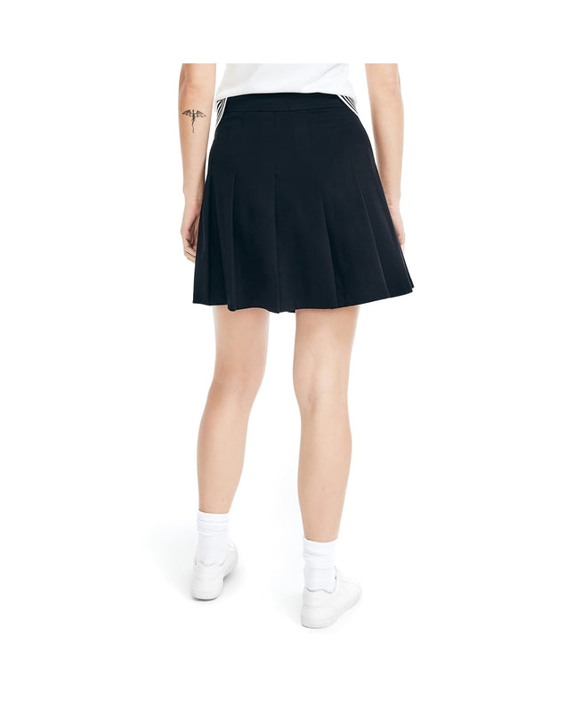 Nautica Women's Pleated Tennis Skirt, True Black, S