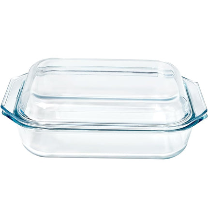 Small 1.4-QT Tempered Glass Casserole Dish with Li
