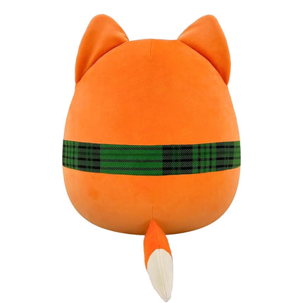 Squishmallows Amazon Exclusive Holiday Fox 14'' Plush - Orange Fox with Plaid Scarf | Collectable Cute Plush Toy, Cuddly Toys for Children, Soft Toys, Christmas Teddies Suitable for Girls and Boys
