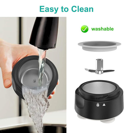 Fullicon Cordless Electric Pill Crusher, One-Touch Fine Powder, Star Grey