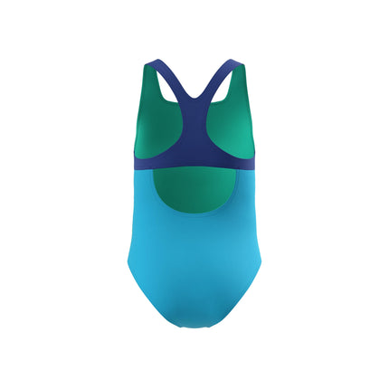 Speedo Girl's Swimsuit One Piece Closed Racerback Cyan