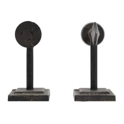 Creative Co-Op Bronze Arrow Shaped Cast Iron Bookends (Set of 2 Pieces)
