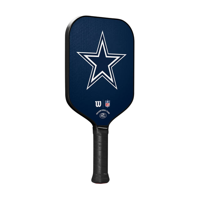 Wilson NFL Collection Fierce Team Pickleball Paddle - Grip Size 2-4 1/4", Dallas Cowboys