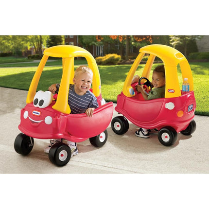 Little Tikes Cozy Coupe Car, Kids RideOn Foot to Floor Slider, Mini Vehicle Push Car with Real Working Horn, Clicking Ignition Switch & Petrol Cap, For Ages 18 Months plus