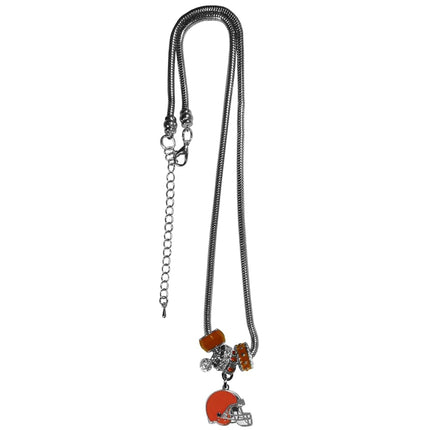 Siskiyou Sports NFL Cleveland Browns Euro Bead Necklace, 18-Inch