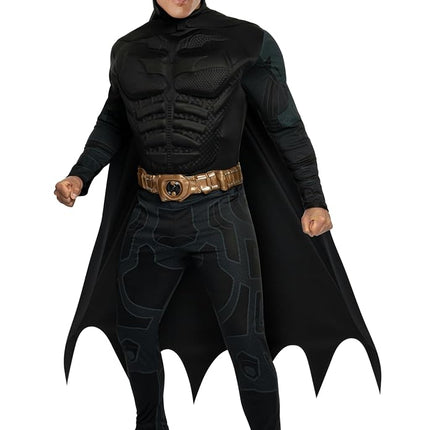 Rubie's Dark Knight Rises Costume, Mens Batman Muscle Costume Style 2, Black, Large (UK 14/16)
