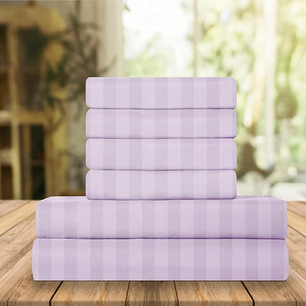 Elegant Comfort Luxury Soft Bed Sheets Dobby Strip