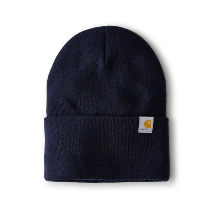 Carhartt Men's Knit Cuffed Beanie (104597), Navy, 