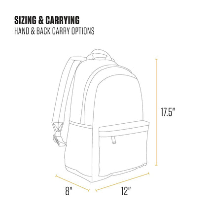 Carhartt unisex-adult 21l Laptop Backpack, Durable Water-resistant Pack With Laptop Sleeve Backpack, Classic Backpack (Black), One Size, 21l Laptop Backpack, Durable Water-resistant Pack With Laptop