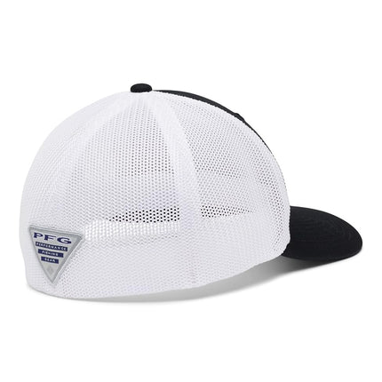 Columbia Unisex's PFG Logo Mesh Ball Cap, Black, XXL