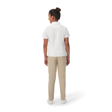 Camisa Oxford de manga corta para niña French Toast, blanca, 14-15 Plus