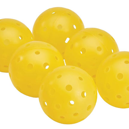 Tourna Strike Outdoor Pickleballs (6 Pack) - USAPA Approved, yellow