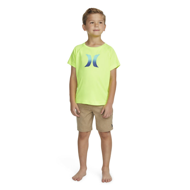 T-shirt Hurley Dri-Fit One and Only à motif pour garçon (petits enfants), Volt/Icon, Très grand