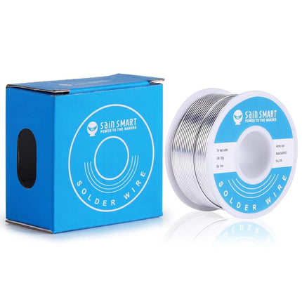 SainSmart 1mm Solder Wire 63/37 Tin/Lead Sn63Pb37 with Flux Rosin Core for Electrical Soldering (100g /0.22lbs)
