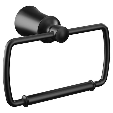 Moen YB2186BL Dartmoor Towel Ring, Matte Black