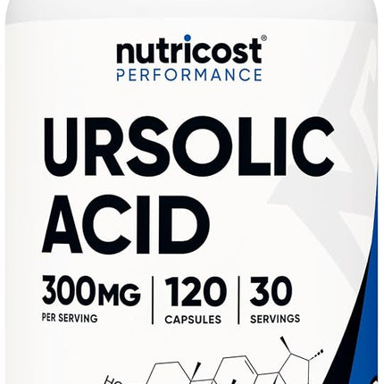 Performance, Ursolic Acid, 120 Capsules (75 mg per Capsule), Nutricost