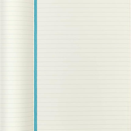 Moleskine Classic Soft Cover Ruled Notebook, Reef Blue, Large