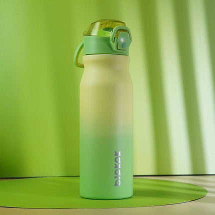 BJPKPK 25 oz Insulated Water Bottle, Straw, Handle, Stainless Steel Flask