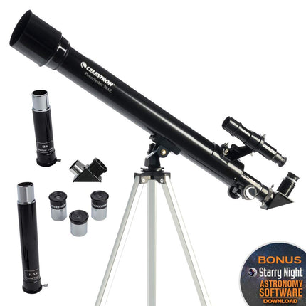 Celestron 21039 PowerSeeker 50AZ Refractor Telescope, Black