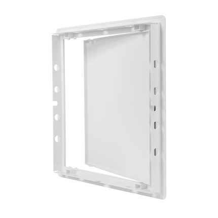 Repa Market 300 x 300 mm Plasterboard Access Panel – White Plastic Inspection Hatch for Walls & Ceilings, Bath Panel & Fuse Box Cover Cabinet, Access Hatch, Easy Install for Plumbing & Electrical