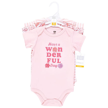 Bodysuits de algodón unisex para bebés Hudson Baby, Estampado floral, 18-24 meses