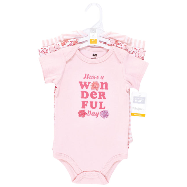 Hudson Baby Unisex Baby Cotton Bodysuits, Wonderful Floral, 18-24 Months