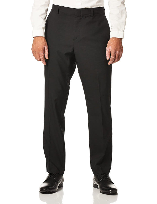 Perry Ellis Men's Very Slim Solid Tech Pant Dress,