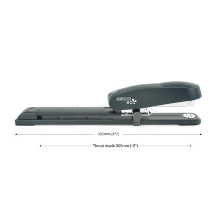 Rapesco 1480 ECO 790 Heavy Duty Long Arm Stapler with 2000 Staples, 50 Sheet Capacity, Charcoal